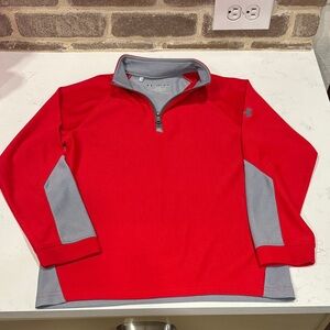 Under Armour Red and Gray Pullover Top